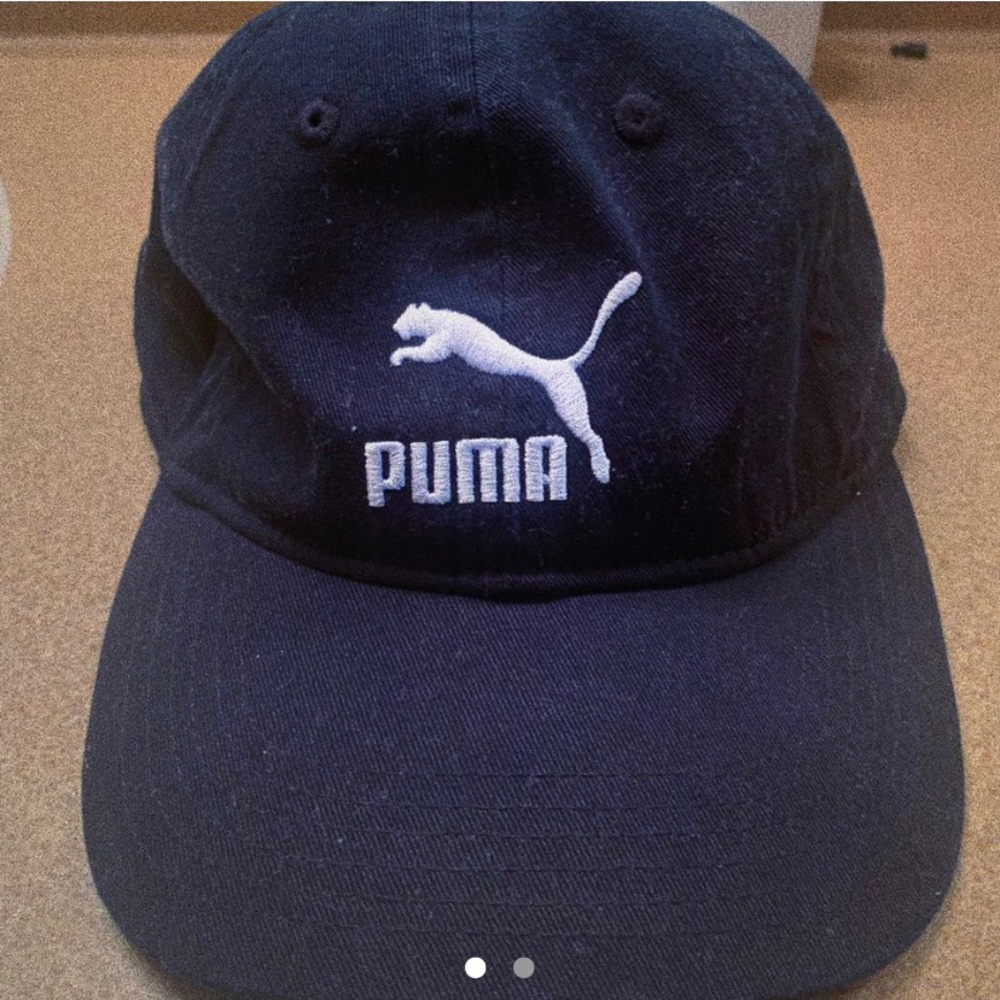 Black Puma Logo Hat